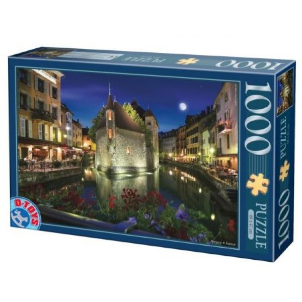 Francja, Annecy wieczorową porą (1000el.) - Sklep Art Puzzle